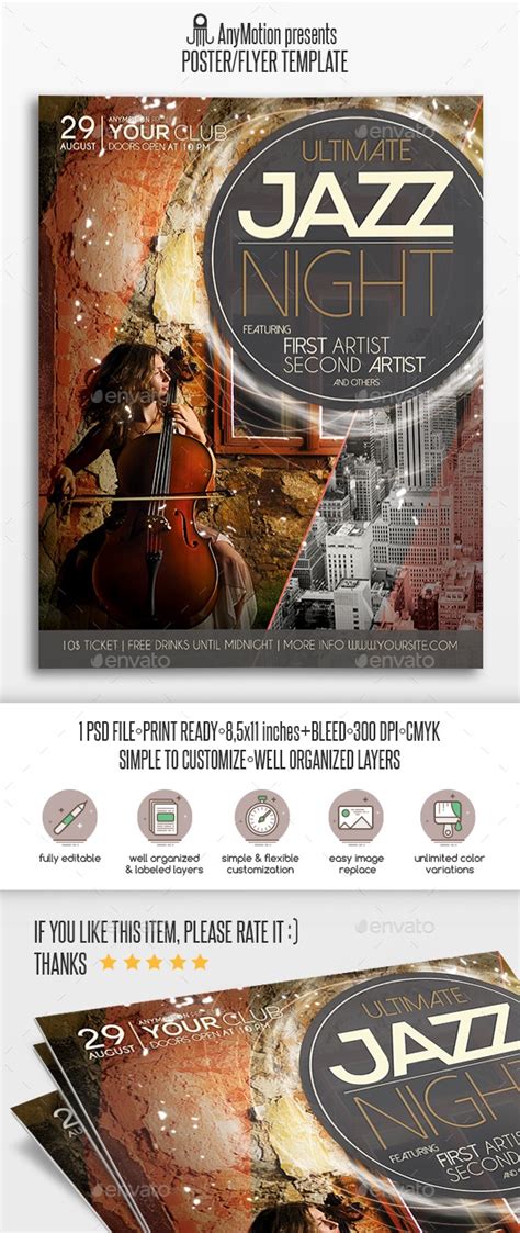 adobe jazz night flyer maker  Similar Graphic Templates See more